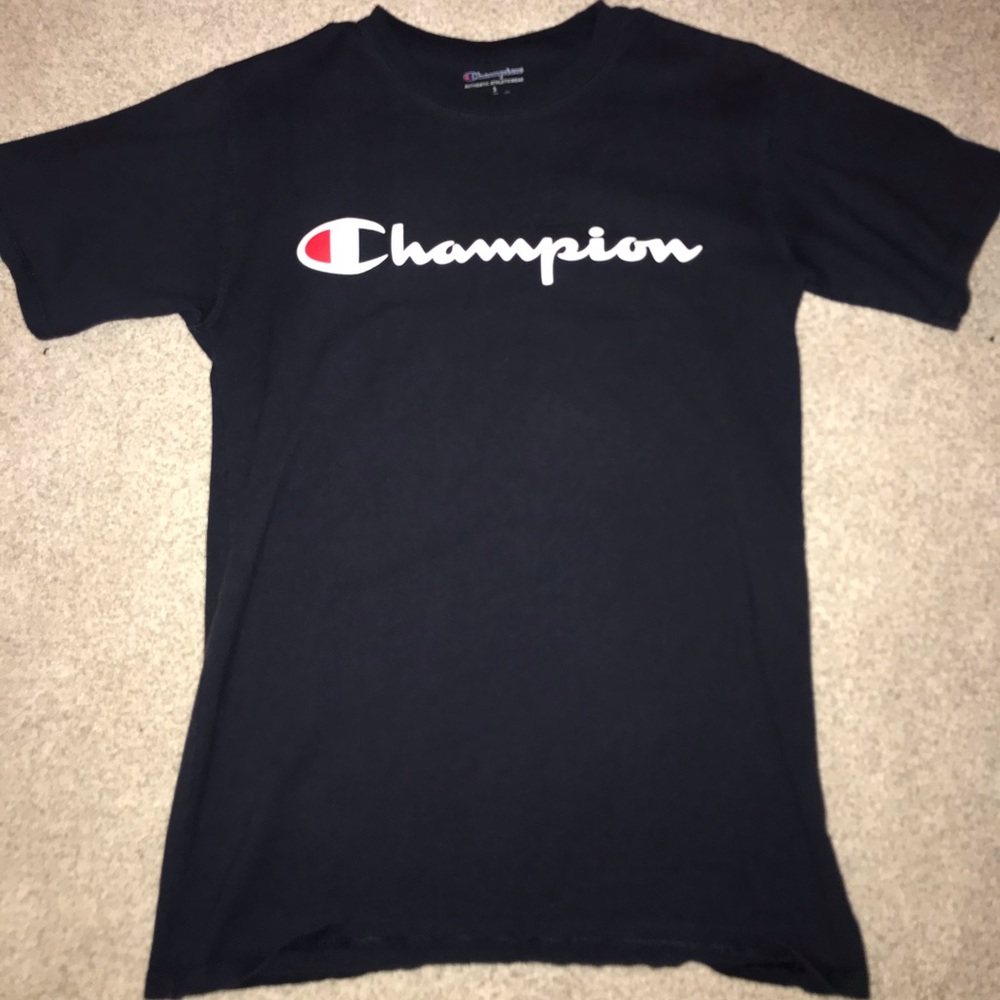 Navy blue champion t shirt